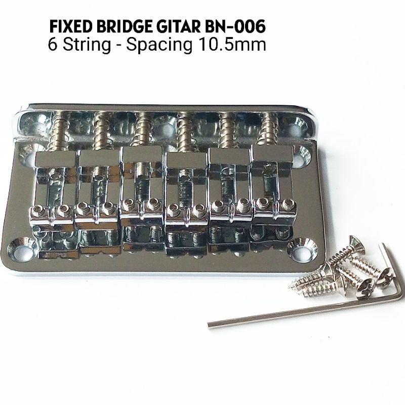 Fixed Bridge Gitar Elektrik BN-006 Chrome