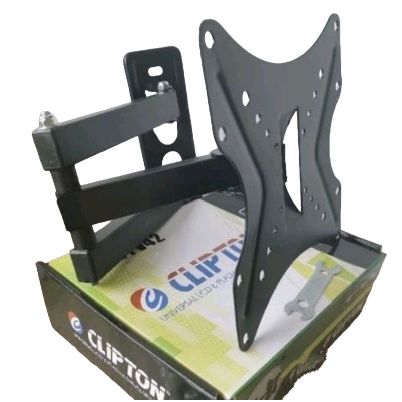 Bracket TV LED LCD 14" - 32" - 42" 24inch 32 inch 42 inch Clipton Gantungan Tv Butterfly Plasma