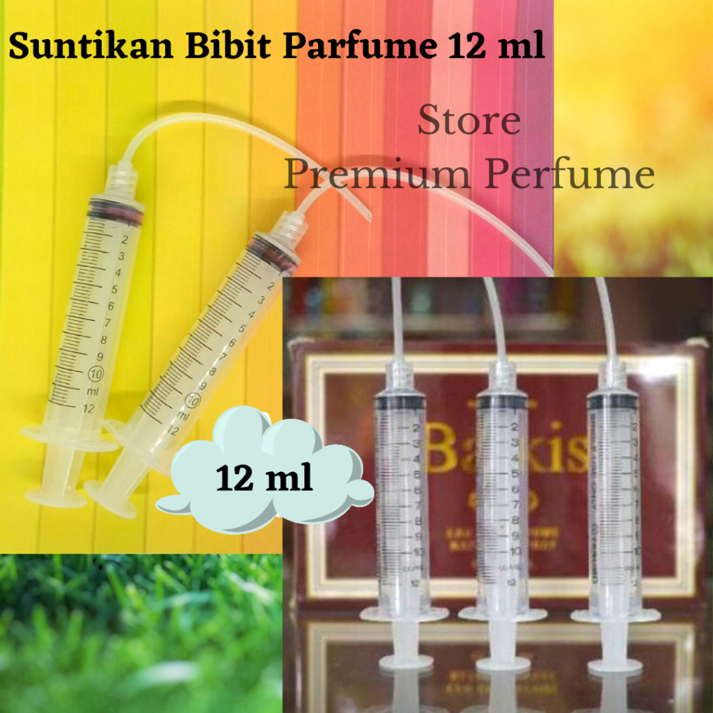 Suntikan Parfum 10 ML - Suntikan Bibit Parum - Injek Bibit Parfum - Suntikan Selang Untuk Isi Ulang 