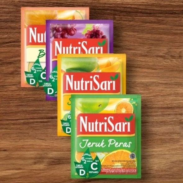 

NutriSari 10x14g (1Renceng) - Minuman Buah Vitamin C & Vitamin D