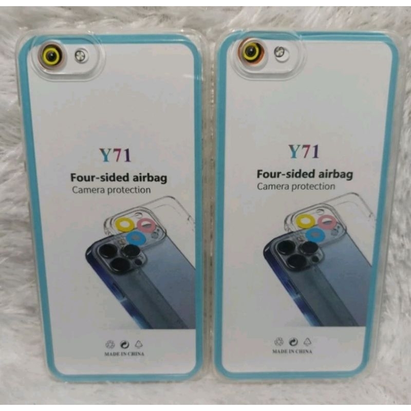 Softcase Casing Vivo Y71 Silikon Bening Clear Transparan Pelindung belakang HP+protect Camera