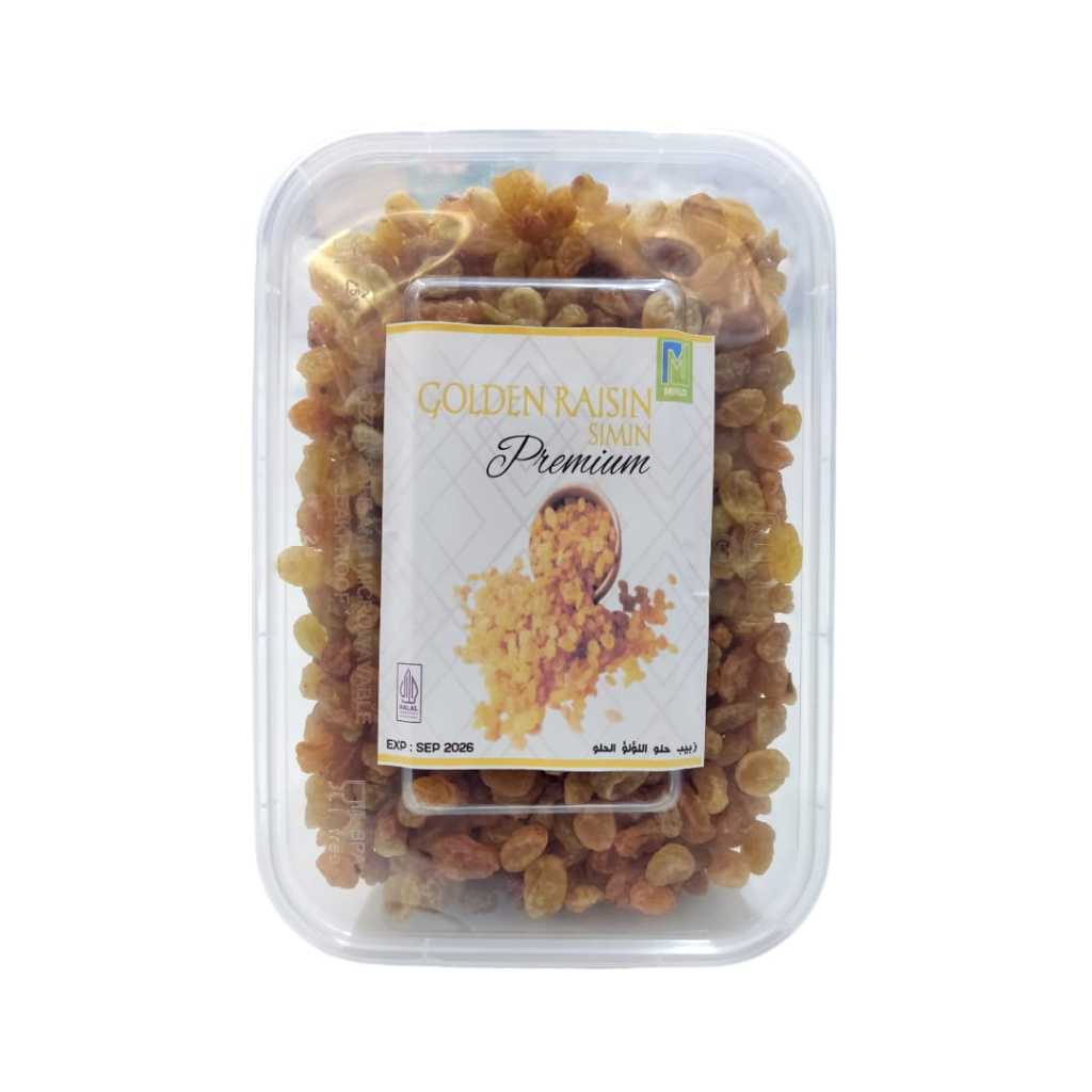 

Kismis Manis Mutiara Premium 500gram | Golden Raisin Kemasan Mika