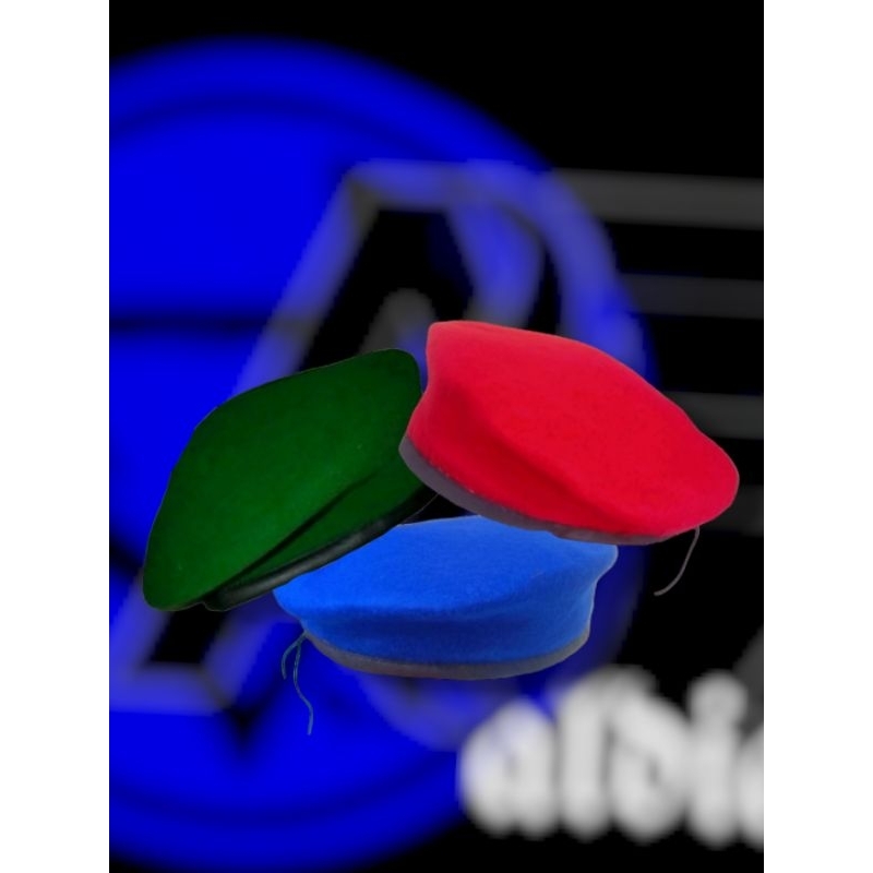 TOPI BARET TNI AD ANAK / SD / TOPI BARET  TNI AU AL BIRU / TOPI BARET TNI KOPASUS ANAK
