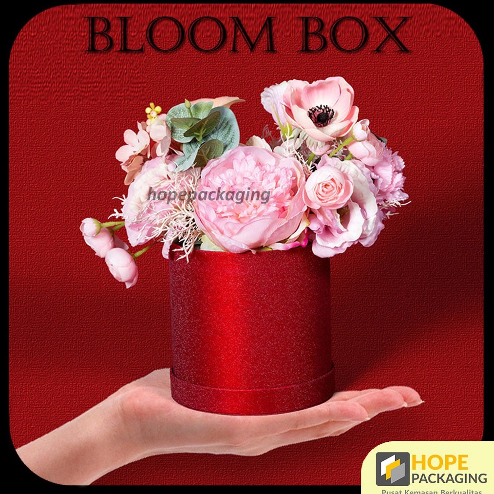 

BARU RESTOK Bloom Box Flower Bulat Round Box Bunga Kotak Bunga Kotak Bunga Kotak Kado