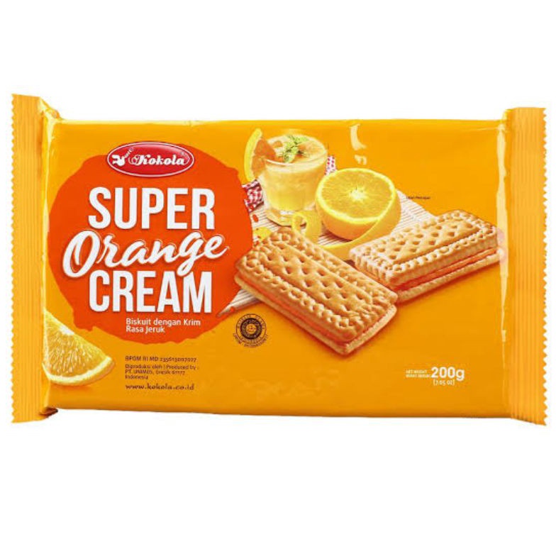 

KUALITAS TERJAMIN Kokola Super Cream Sandwich Biskuit Orange 18gr cocok u bingkisan hajatan acara nikahan hampers parcel lebaran idul Fitri