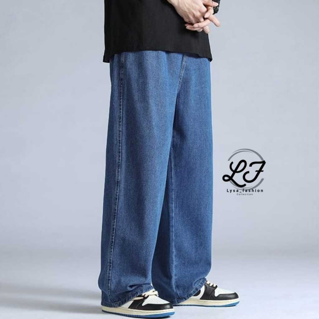 Loose pants jeans pria Celana panjang pria