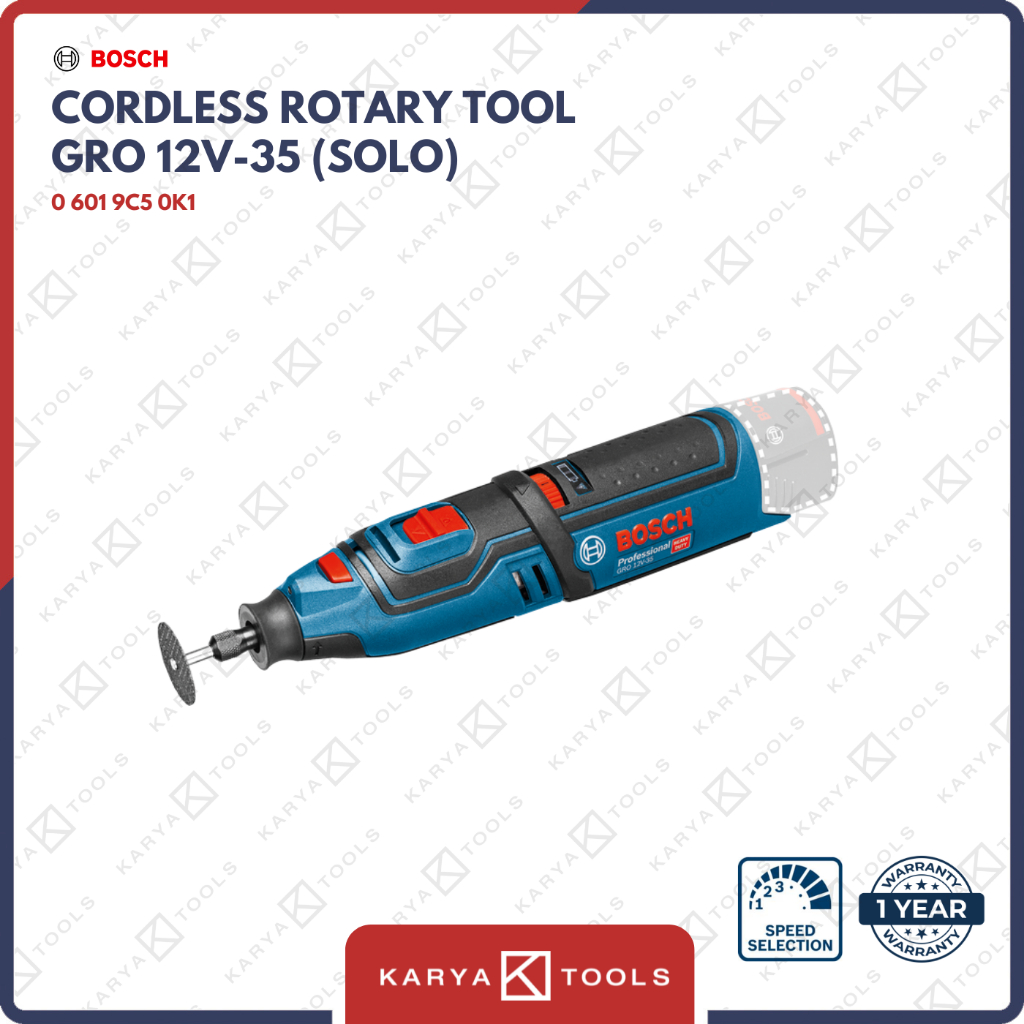 Bosch GRO 12V-35 12 Volt Gerinda Tuner Baterai (Solo / Unit Only)