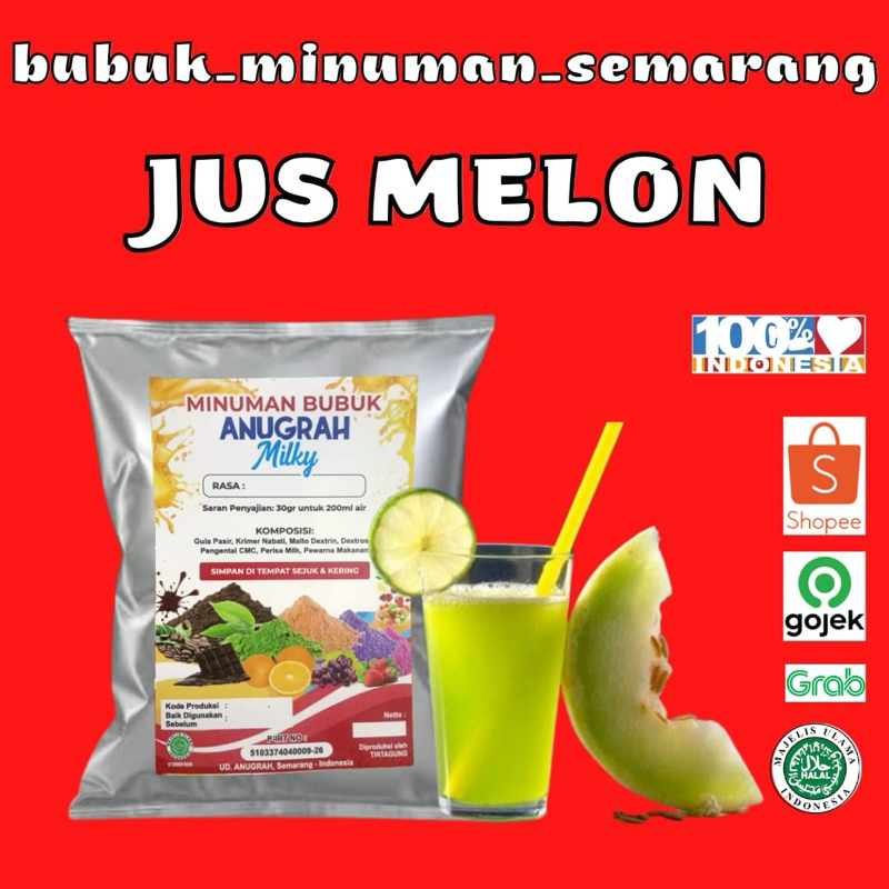 

Bubuk Minuman Jus Melon Reguler 1kg