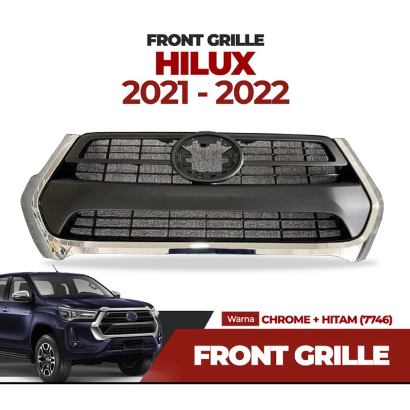 Grill hilux 2021-2023 kombinasi