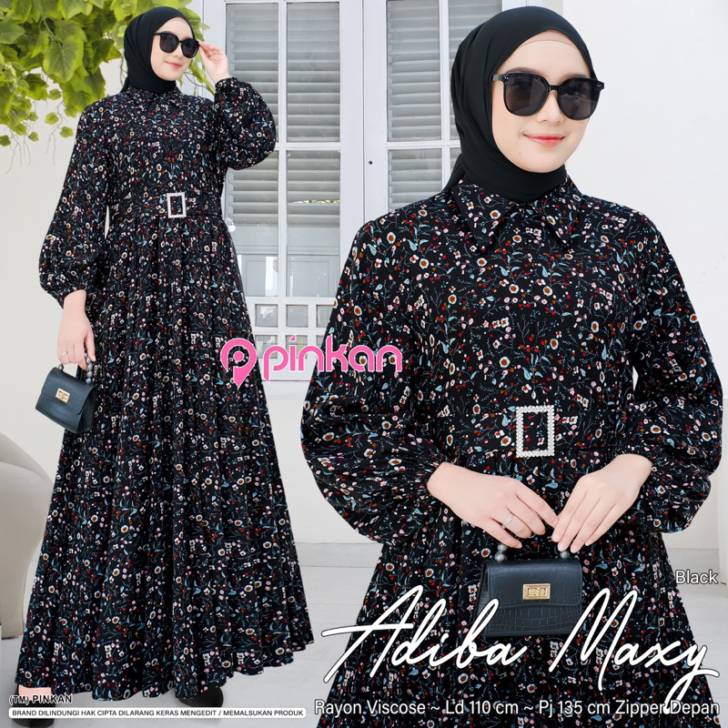 [PINKAN] KALUNA CLARA MAXY DRESS ADIBA MAPLE JESSICA #3 GAMIS RAYON VISCOSE MURAH MEWAH ZIPPER BUSUI