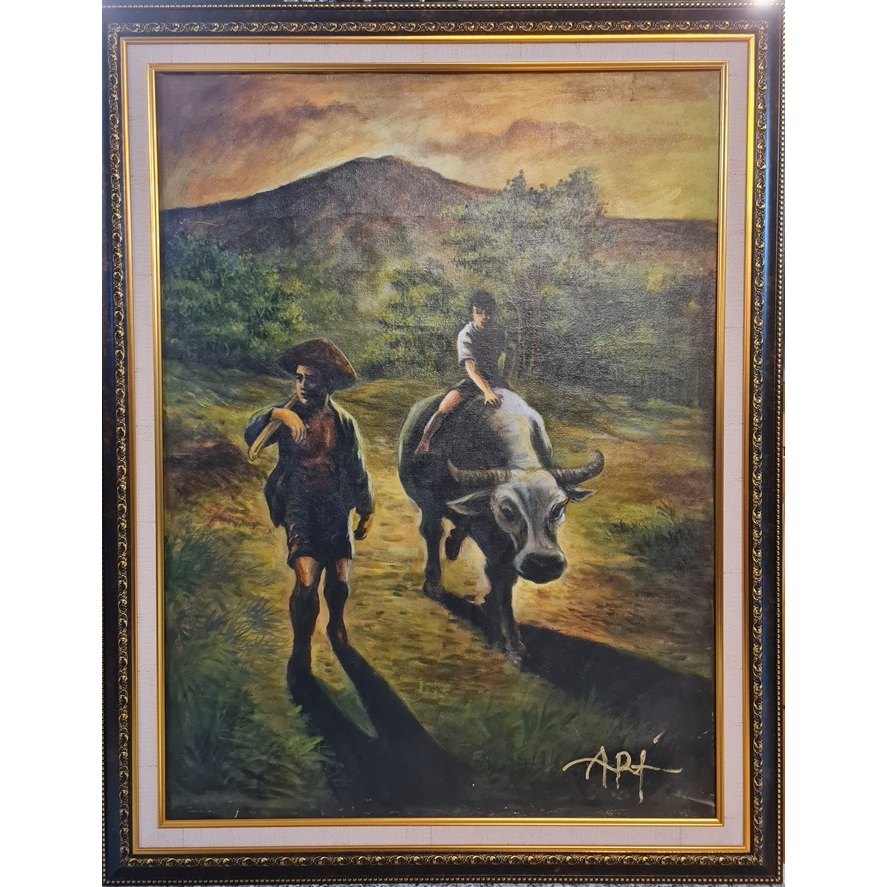 Lukisan Gembala Kerbau Karya Ari