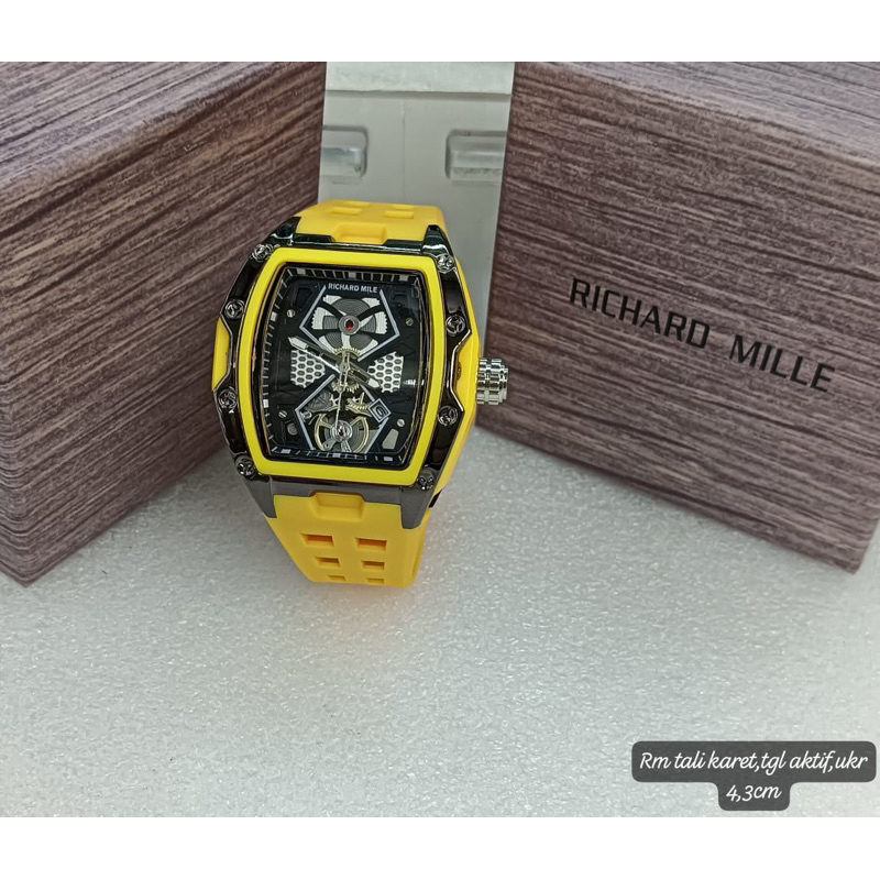 PROMO Jam Tangan Pria RM-202415 Anti Air Tali Rubber Tangal Aktif