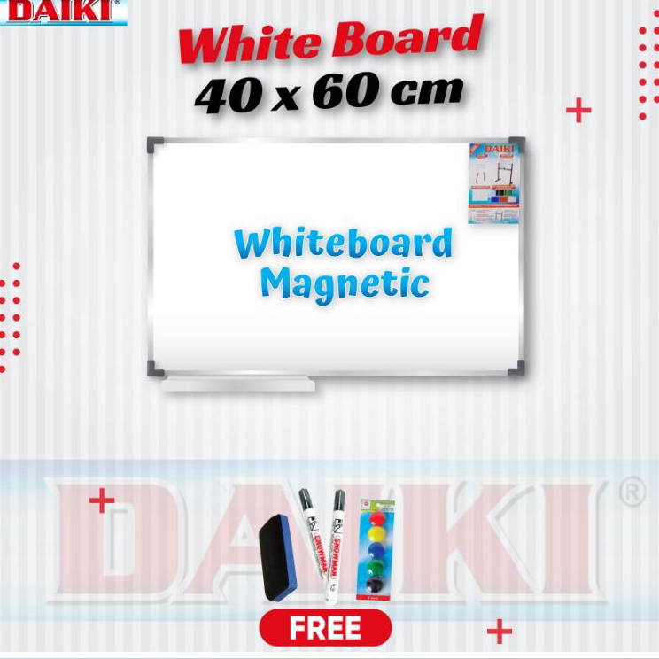 

Papan tulis Whiteboard DAIKI Magnetic Uk 4x6 Cm