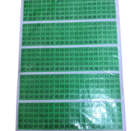 

Harga Termurah Sticker Angka Warna Stiker Numbering 15