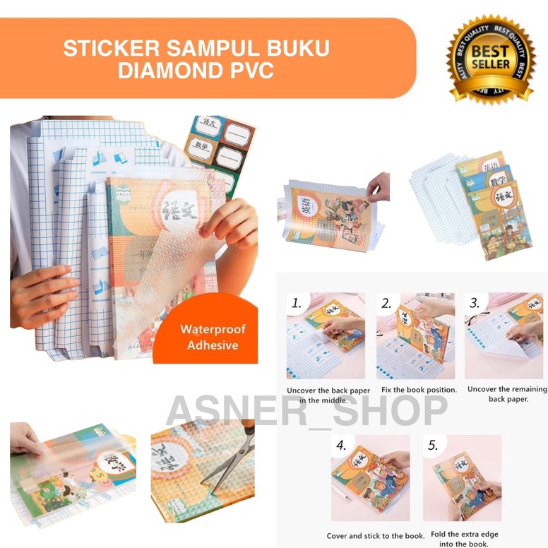 

Star seller STIKER PVC FILM SAMPUL BUKU PERLINDUNG BUKU PLASTIK TEKSTIL ISI 1 LEMBAR TAHAN AIR