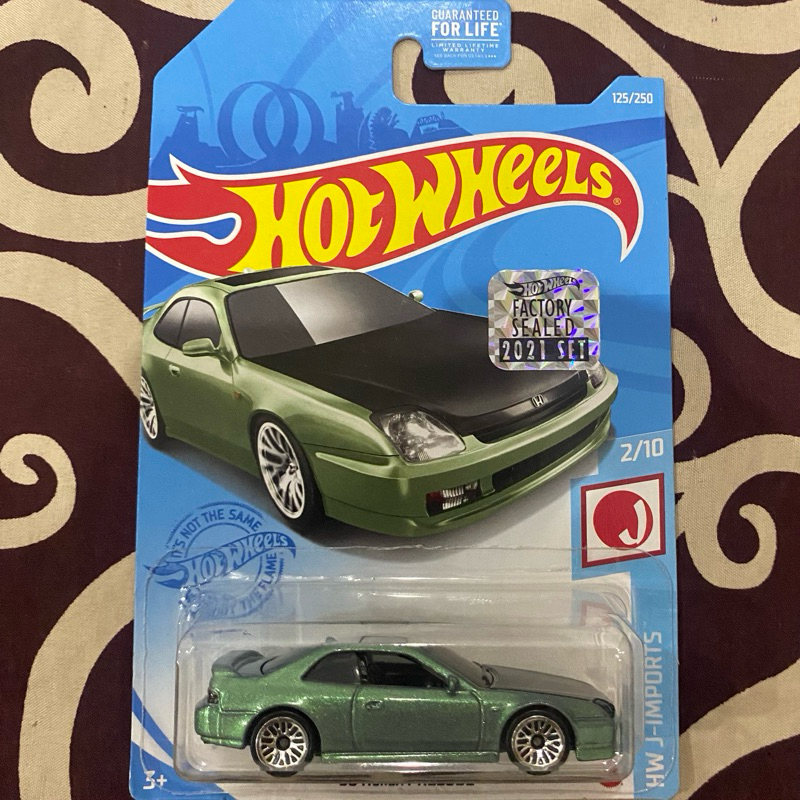 Hot Wheels 98 Honda Prelude Hijau Exclusive Color Recolor Limited Factory Sealed FS