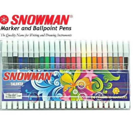 SPIDOL SNOWMAN 24 WARNA Coloring Marker