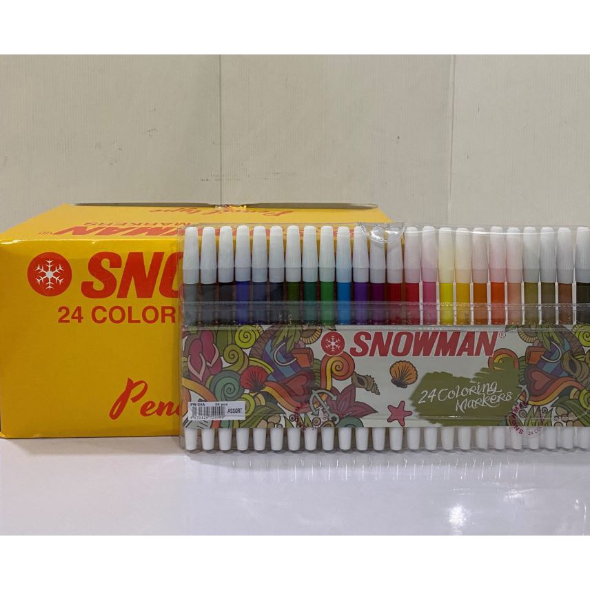 

Terjangkau Spidol Kecil Snowman 24 Warna PW24A