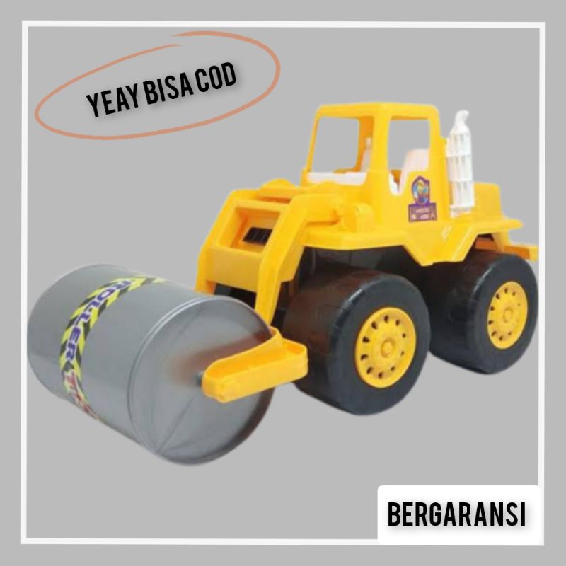 Mobil Truck Silinder Truk Giling Aspal Road Roller Truck Mainan Anak Mobil Mobilan Truk Slender Mura