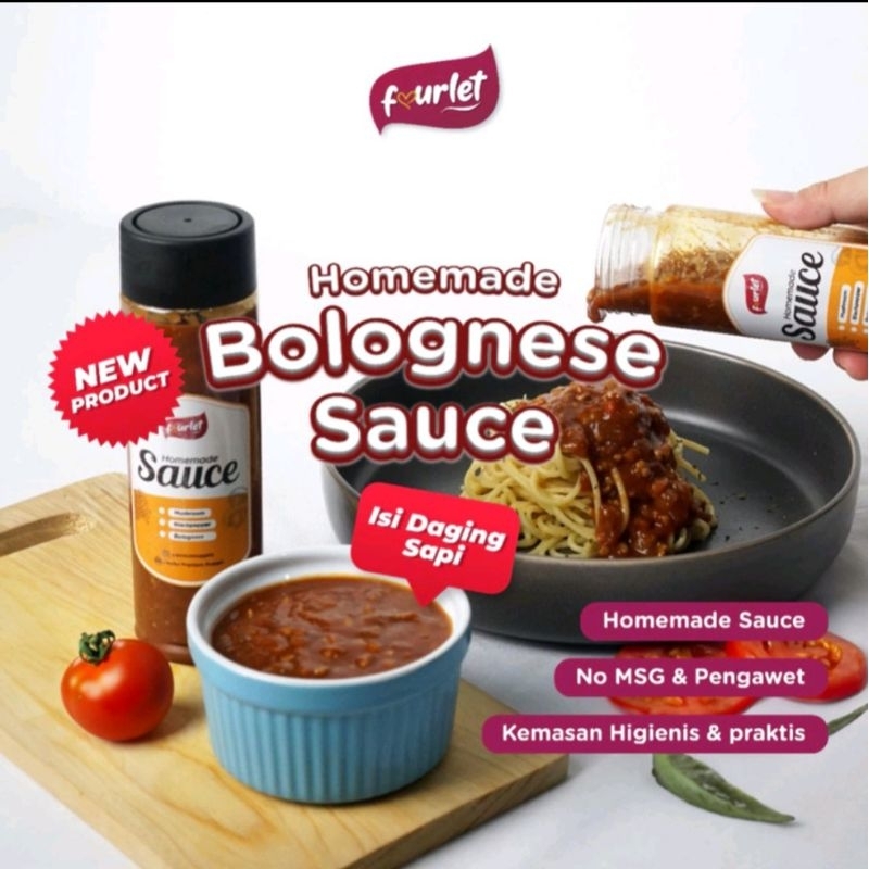 

SAUS BOLOGNESE HOMEMADE NON MSG NON PENGAWET MPASI