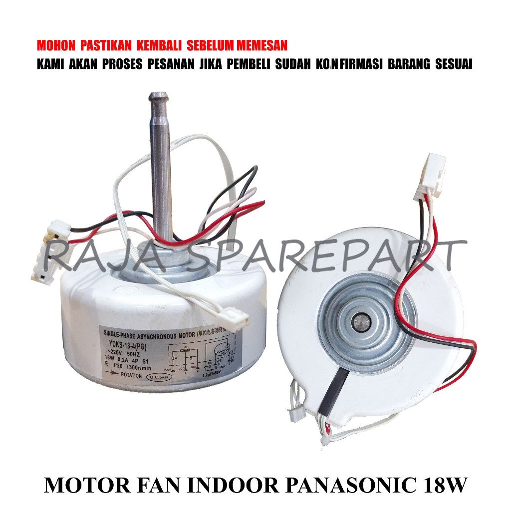 MFIK6 MOTOR FAN AC  /FAN INDOOR / MOTOR FAN INDOOR PANASONIC 18W