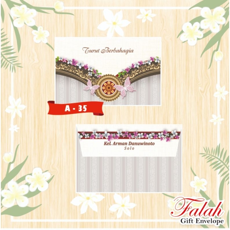 

Amplop Falah A 35 Harga Murah Isi 50 Lembar ( Belum Termasuk Cetak )