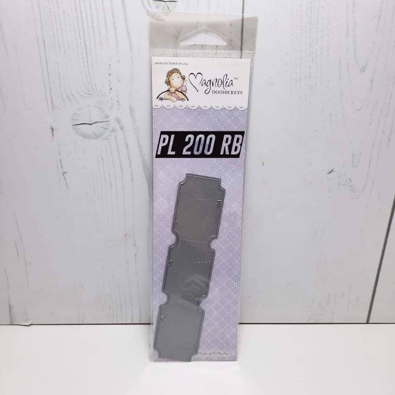 

METAL CUTTING DIES CETAKAN POTONG KERTAS MAGNOLIA DOOHICKEY TRIPLE TAGS