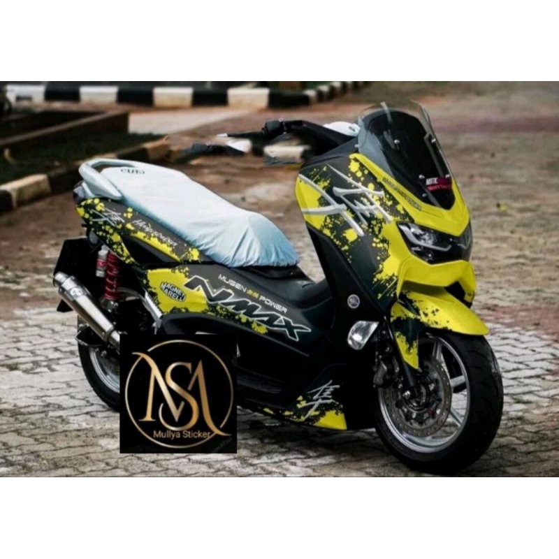 Decal All New Nmax Full Body Variasi Hayabusa Kuning