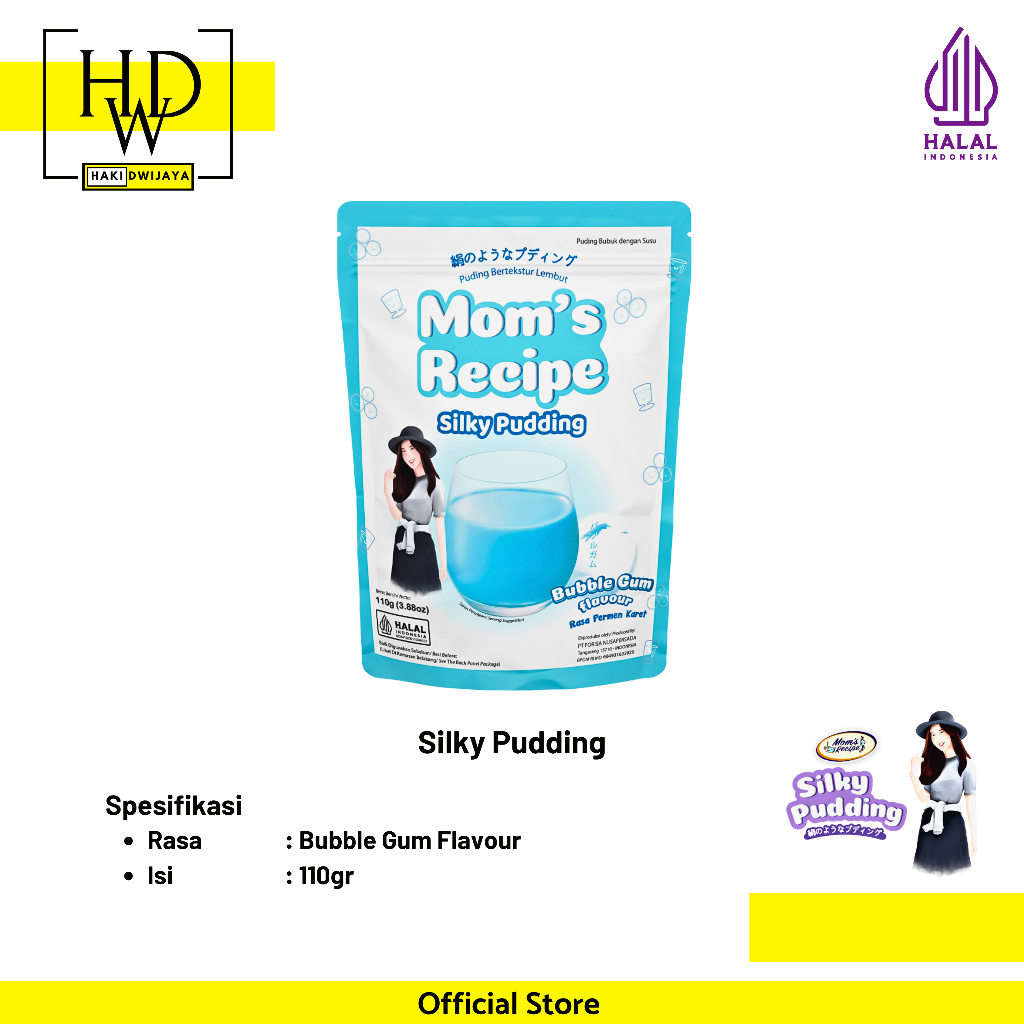 

Silky Pudding Forisa Mom's Recipe 110gr - Bubble Gum Flavour