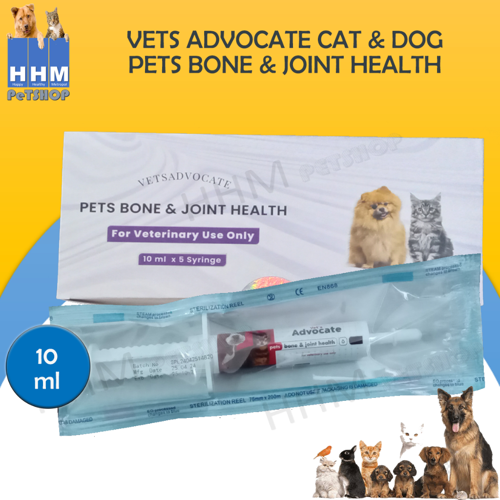 VETS ADVOCATE BONE JOINT HEALTH 10 ML ADVOCATE TULANG SENDI KUCING ADVOCATE TULANG SENDI ANJING