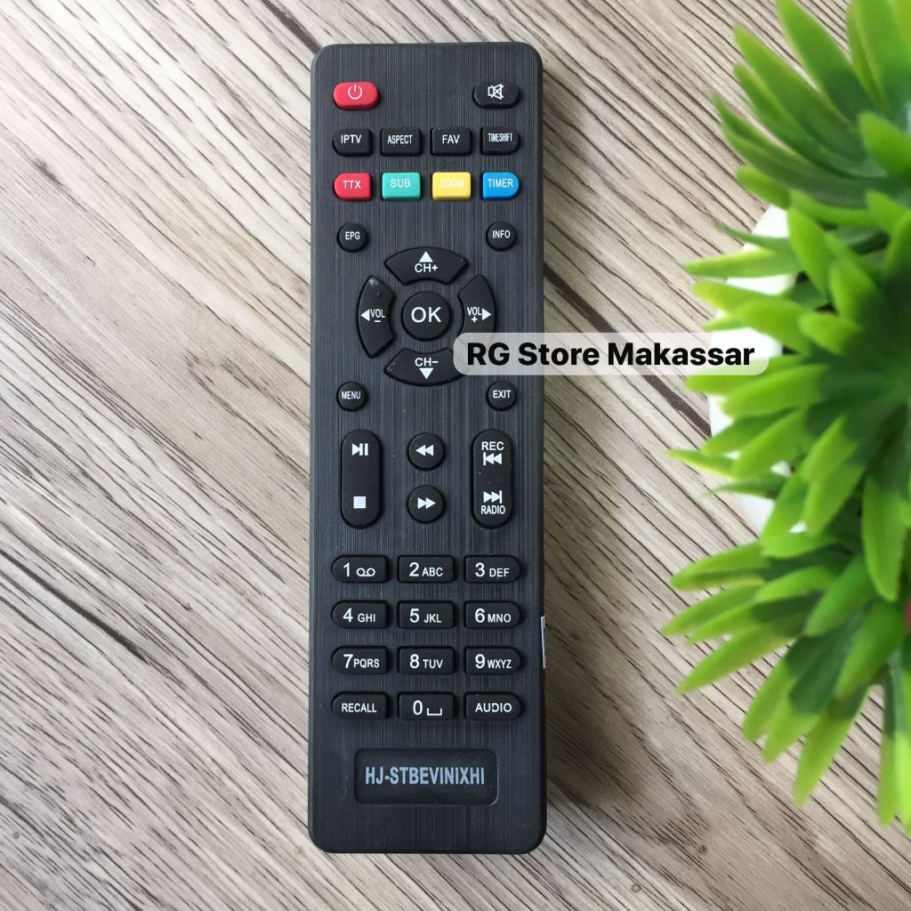 Remot Remote Receiver STB DVB T2 Parabola Evinix H-1 / H1 UHF