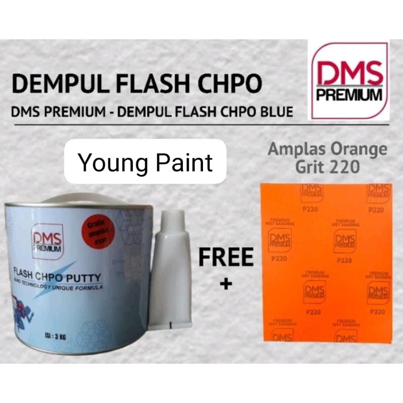 Dempul DMS Premium / Dempul Galon / Dempul Mobil dan Motor / Dempul kemasan 3Kg