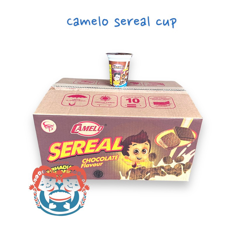 Camelo sereal cup berhadiah/ sereal susu/ harga 1 dos isi 48