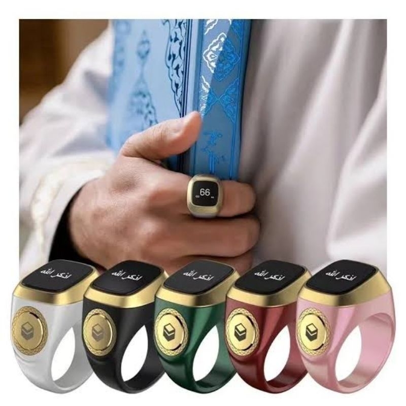 IQIBLA ZIKR RING ALUMINIUM ALLOY DIGITAL TASBIH SMART ZIKR RING WITH BATTERY CHARGING / TASBIH DIGIT