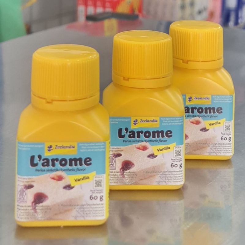 

Larome Vanila Essense 60ml cair/Perisa Vanila Alami/Pewangi Kue Vanila/L'arome Vanila Essense Cair/Larome Vanila Essense