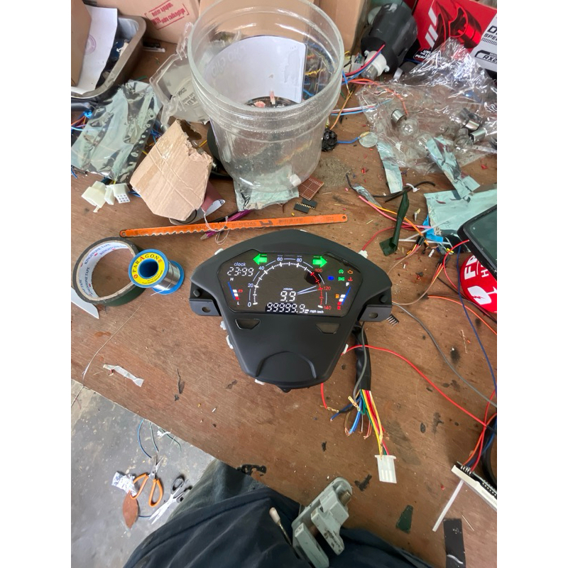 speedometer honda beat fi custom speedometer digital beat fi