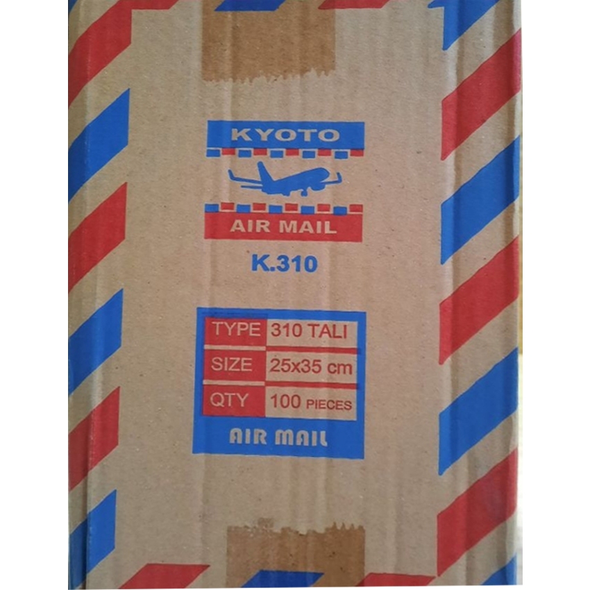 

Amplop Kyoto Airmail K-310 / Amplop Cokelat tali 310