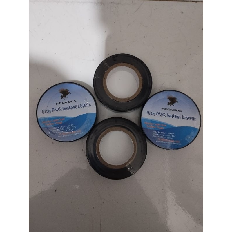 isolasi listrik lakban hitam pegasus/isolasi pvc listrik pegasus