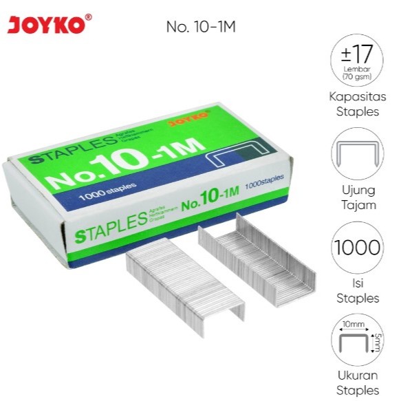 

❤️ Sarjana ❤️ Staples Isi Stapler Refill Stapler Joyko No. 10 1