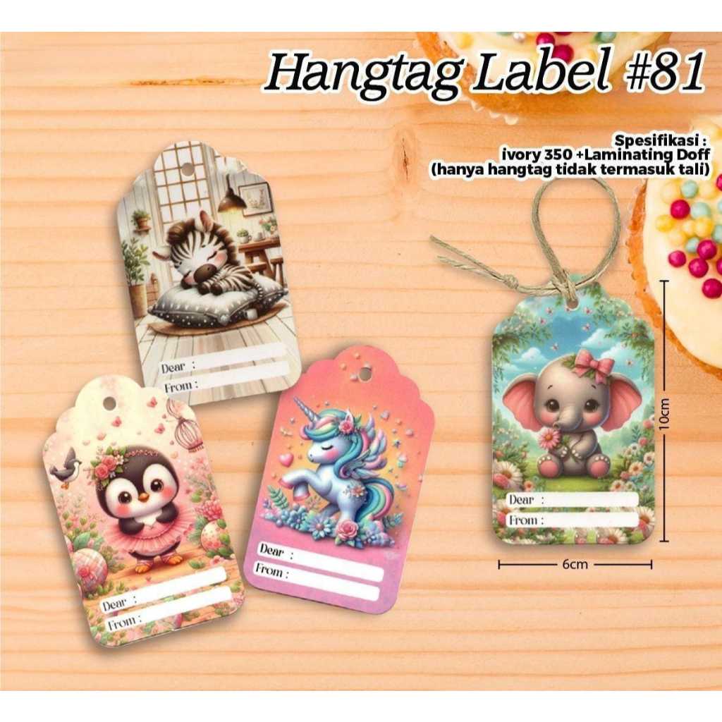 

Hangtag Label 81 | Hiasan Toples | Dus | Kemasan Belanjaan (1 Pak 50 Pcs)