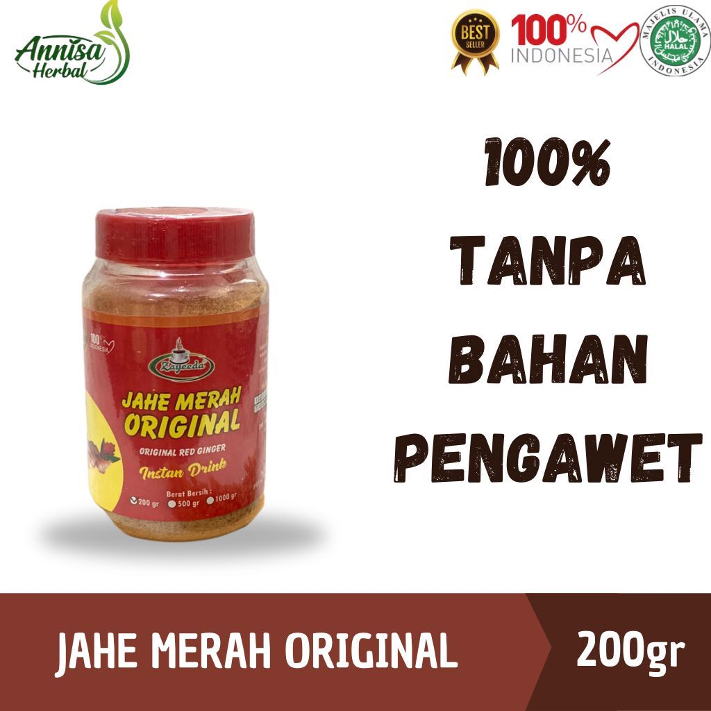 

JAHE MERAH ORIGINAL BUBUK TOPLES 200GR / INSTANT DRINK / 100% ALAMI