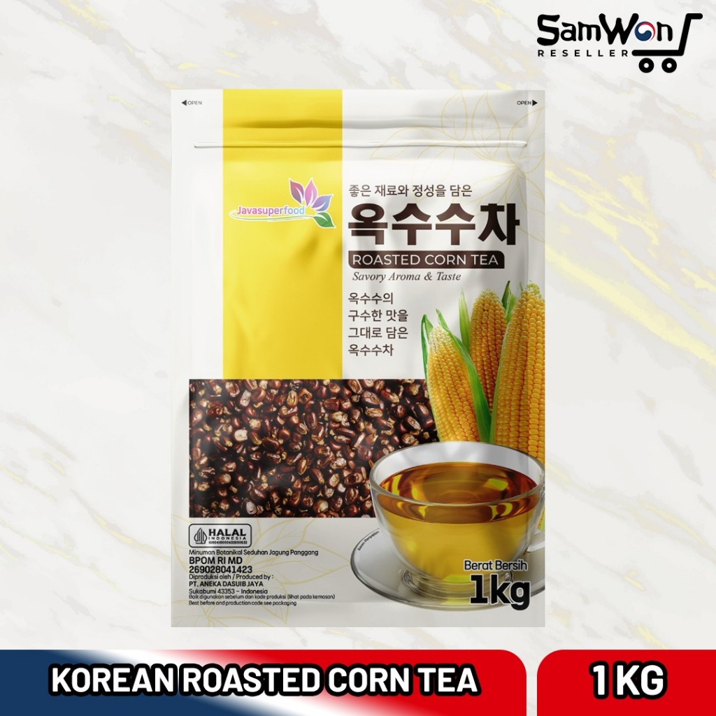 

Korean Roasted Corn Tea 1kg Oksusucha Minuman Sehat Teh Jagung Korea