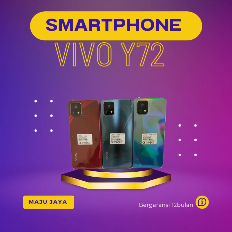 HP VIVO Y72 RAM 12/256GB 5G FULLSET BERGARANSI 12 BULAN