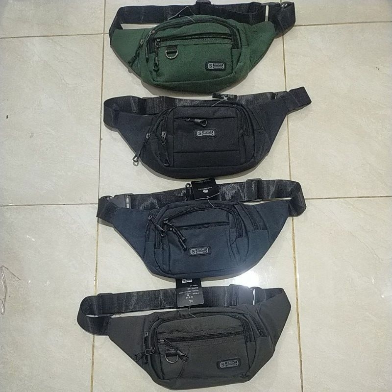 tas wastbag slempang sport