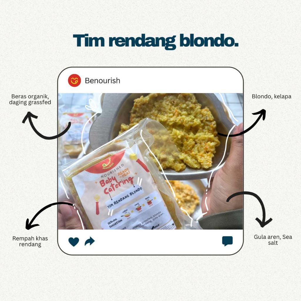 

Tim Rendang Blondo Daging by Benourish Catering