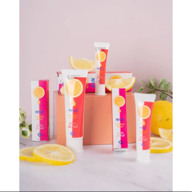 •JEJU• KELLY LEMON SOAP SOFT SCRUB | SCRUB WAJAH KELLY