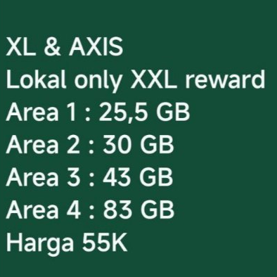 PAKET XL AKRAB XXL DAN XL 85GB