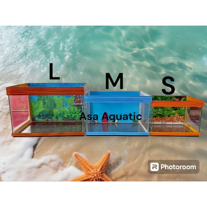 PROMO  Aquarium Kaca S / M / L Soliter aquarium Aquascape