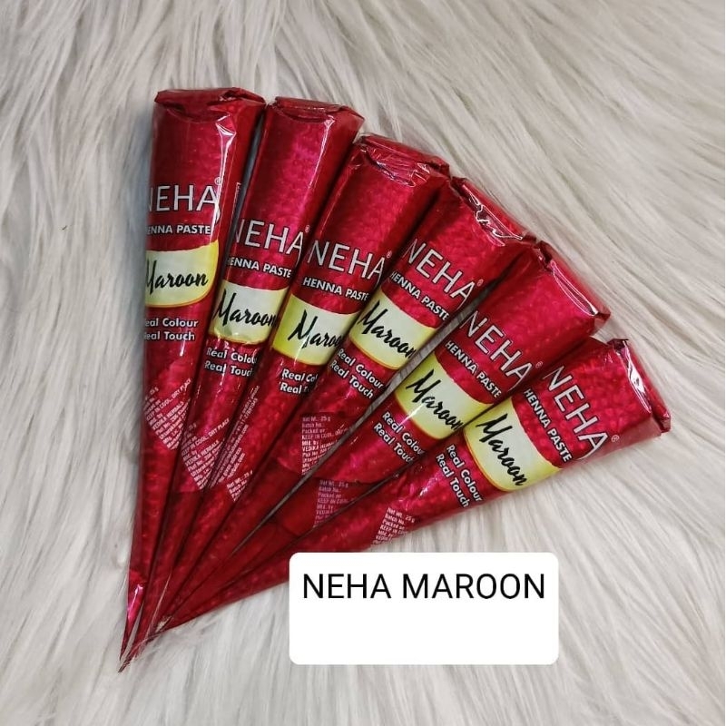 henna neha maroon 1lusin(12pcs)