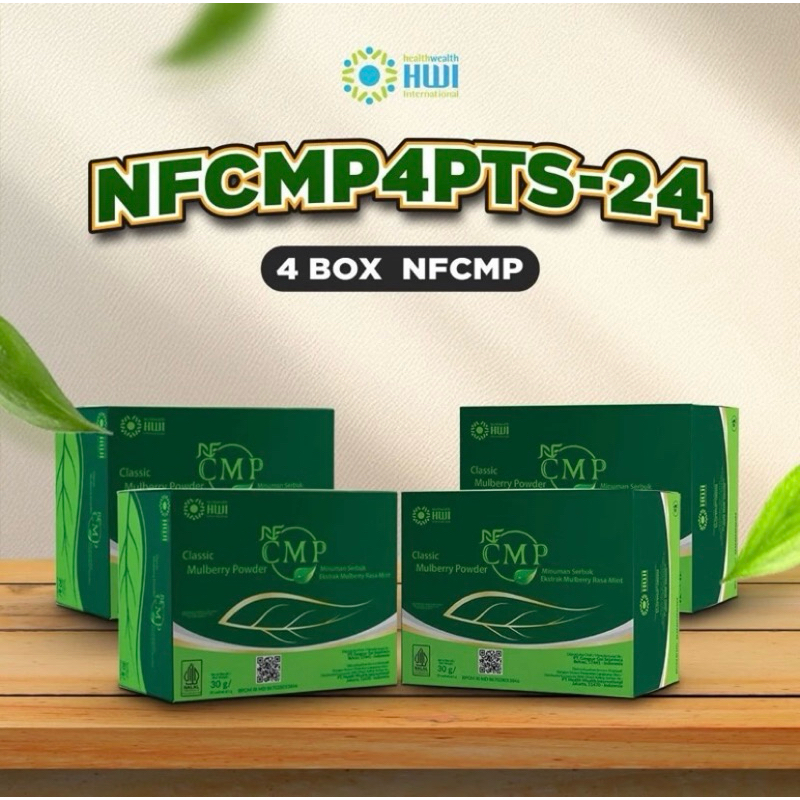 NF CMP PROMO PAKET 4 KOTAK / NF CMP Classic mulberry Powder Klorofil Herbal alami produk HWI member 